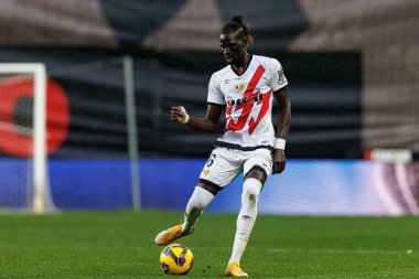 Pathe Ciss, Estadio de Vallecas 'ta Rayo Vallecano ve Sevilla FC takımları arasında oynanan LaLiga EA SPORTS maçı sırasında görüldü (Maciej Rogowski)