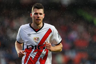 Gerard Gumbau, Estadio de Vallecas 'ta Rayo Vallecano ve Sevilla FC takımları arasında oynanan LaLiga EA SPORTS maçı sırasında görüldü (Maciej Rogowski)