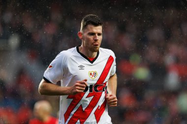 Gerard Gumbau, Estadio de Vallecas 'ta Rayo Vallecano ve Sevilla FC takımları arasında oynanan LaLiga EA SPORTS maçı sırasında görüldü (Maciej Rogowski)