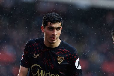 Juanlu Sanchez, Estadio de Vallecas 'ta Rayo Vallecano ve Sevilla FC takımları arasında oynanan LaLiga EA SPORTS maçı sırasında görüldü (Maciej Rogowski)