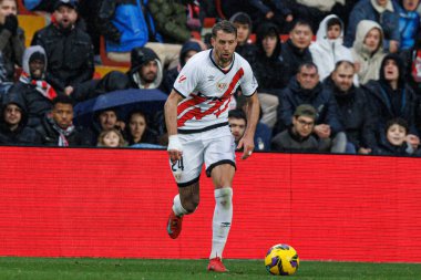 Estadio de Vallecas 'ta Rayo Vallecano ve Sevilla FC takımları arasında oynanan LaLiga EA SPORTS maçı sırasında Florian Lejeune görüldü (Maciej Rogowski)