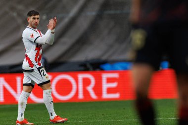 Adrian Embarba, Estadio de Vallecas 'ta Rayo Vallecano ve Sevilla FC takımları arasında oynanan LaLiga EA SPORTS maçı sırasında görüldü (Maciej Rogowski)