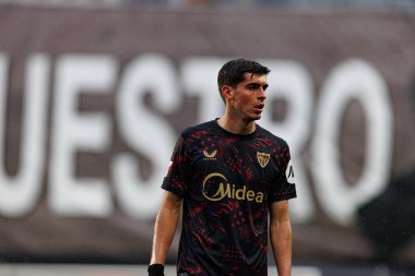 Juanlu Sanchez, Estadio de Vallecas 'ta Rayo Vallecano ve Sevilla FC takımları arasında oynanan LaLiga EA SPORTS maçı sırasında görüldü (Maciej Rogowski)