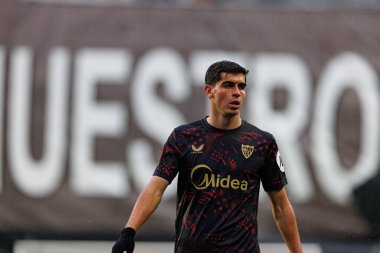 Juanlu Sanchez, Estadio de Vallecas 'ta Rayo Vallecano ve Sevilla FC takımları arasında oynanan LaLiga EA SPORTS maçı sırasında görüldü (Maciej Rogowski)