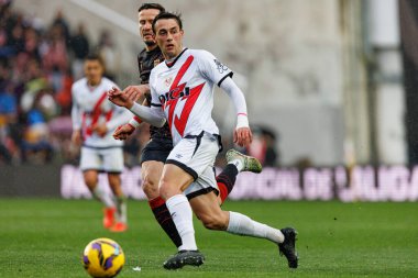 Pedro Diaz, Estadio de Vallecas 'ta Rayo Vallecano ve Sevilla FC takımları arasında oynanan LaLiga EA SPORTS maçı sırasında görüldü (Maciej Rogowski)