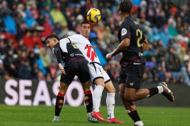 Estadio de Vallecas 'ta Rayo Vallecano ve Sevilla FC takımları arasında oynanan LaLiga EA SPORTS maçı sırasında Sergi Guardiola (Maciej Rogowski)