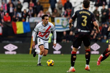 Pedro Diaz, Estadio de Vallecas 'ta Rayo Vallecano ve Sevilla FC takımları arasında oynanan LaLiga EA SPORTS maçı sırasında görüldü (Maciej Rogowski)