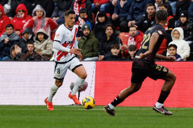 Estadio de Vallecas 'ta Rayo Vallecano ve Sevilla FC takımları arasında oynanan LaLiga EA SPORTS maçı sırasında Oscar Trejo görüldü (Maciej Rogowski)