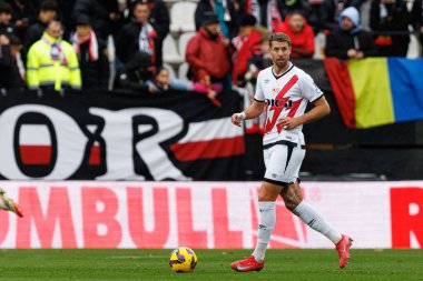 Estadio de Vallecas 'ta Rayo Vallecano ve Sevilla FC takımları arasında oynanan LaLiga EA SPORTS maçı sırasında Florian Lejeune görüldü (Maciej Rogowski)