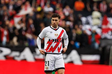 Adrian Embarba, Estadio de Vallecas 'ta Rayo Vallecano ve Sevilla FC takımları arasında oynanan LaLiga EA SPORTS maçı sırasında görüldü (Maciej Rogowski)