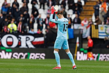Orjan Nyland, Estadio de Vallecas 'ta Rayo Vallecano ve Sevilla FC takımları arasında oynanan LaLiga EA SPORTS maçı sırasında görüldü (Maciej Rogowski)