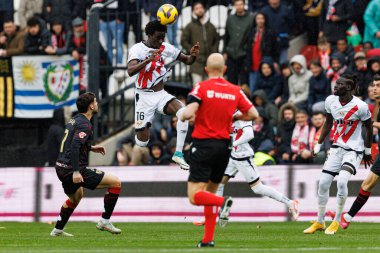 Abdul Mumin, Estadio de Vallecas 'ta Rayo Vallecano ve Sevilla FC takımları arasında oynanan LaLiga EA SPORTS maçı sırasında görüldü (Maciej Rogowski)