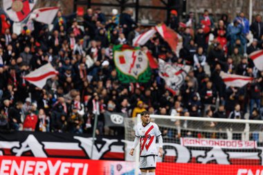 Andrei Ratiu, Estadio de Vallecas 'ta Rayo Vallecano ve Sevilla FC takımları arasında oynanan LaLiga EA SPORTS maçı sırasında görüldü (Maciej Rogowski)