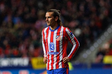Antoine Griezmann, Atletico de Madrid takımları ile Estadio Civitas Metropolitano 'daki (Maciej Rogowski) Athletic Club takımları arasında oynanan LaLiga EA SPORTS maçı sırasında görüldü.)