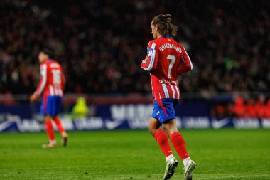 Antoine Griezmann, Atletico de Madrid takımları ile Estadio Civitas Metropolitano 'daki (Maciej Rogowski) Athletic Club takımları arasında oynanan LaLiga EA SPORTS maçı sırasında görüldü.)