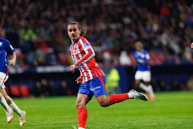 Antoine Griezmann, Atletico de Madrid takımları ile Estadio Civitas Metropolitano 'daki (Maciej Rogowski) Athletic Club takımları arasında oynanan LaLiga EA SPORTS maçı sırasında görüldü.)