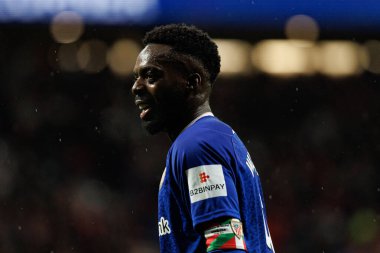 LaLiga EA SPORTS maçı sırasında Estadio Civitas Metropolitano 'daki Atletico de Madrid ve Athletic Club takımları arasında görülen Inaki Williams (Maciej Rogowski)
