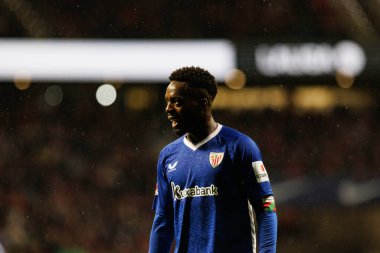 LaLiga EA SPORTS maçı sırasında Estadio Civitas Metropolitano 'daki Atletico de Madrid ve Athletic Club takımları arasında görülen Inaki Williams (Maciej Rogowski)