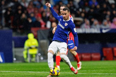 Alex Berenguer, Atletico de Madrid ve Estadio Civitas Metropolitano takımları arasında oynanan LaLiga EA SPORTS maçı sırasında görüldü (Maciej Rogowski)