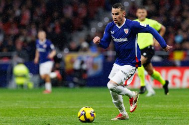 Alex Berenguer, Atletico de Madrid ve Estadio Civitas Metropolitano takımları arasında oynanan LaLiga EA SPORTS maçı sırasında görüldü (Maciej Rogowski)