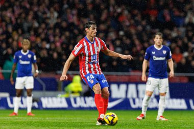 Robin Le Normand, Atletico de Madrid ve Estadio Civitas Metropolitano takımları arasında oynanan maç sırasında görüldü (Maciej Rogowski)