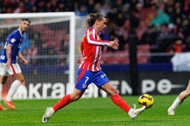 Antoine Griezmann, Atletico de Madrid takımları ile Estadio Civitas Metropolitano 'daki (Maciej Rogowski) Athletic Club takımları arasında oynanan LaLiga EA SPORTS maçı sırasında görüldü.)