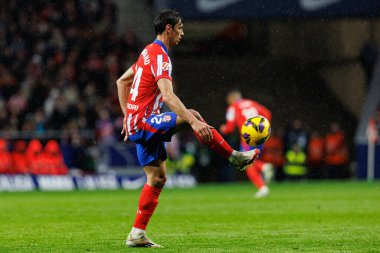 Robin Le Normand, Atletico de Madrid ve Estadio Civitas Metropolitano takımları arasında oynanan maç sırasında görüldü (Maciej Rogowski)