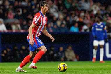 Robin Le Normand, Atletico de Madrid ve Estadio Civitas Metropolitano takımları arasında oynanan maç sırasında görüldü (Maciej Rogowski)