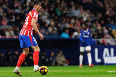 Robin Le Normand, Atletico de Madrid ve Estadio Civitas Metropolitano takımları arasında oynanan maç sırasında görüldü (Maciej Rogowski)