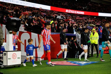 Atletico de Madrid ve Estadio Civitas Metropolitano (Maciej Rogowski) takımları arasında oynanan LaLiga EA SPORTS maçı sırasında Clement Lenglet görüldü.)