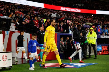 Jan Oblak, Atletico de Madrid ve Estadio Civitas Metropolitano (Maciej Rogowski) takımları arasında oynanan LaLiga EA SPORTS maçı sırasında görüldü.)