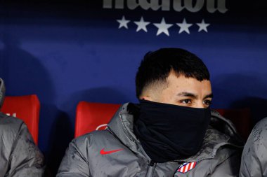 Estadio Civitas Metropolitano 'daki Atletico de Madrid ve Athletic Club takımları arasında oynanan LaLiga EA SPORTS maçı sırasında Angel Correa görüldü (Maciej Rogowski)