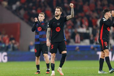 Inigo Martinez, SL Benfica ve FC Barcelona (Maciej Rogowski) takımları arasında oynanan 16 maçlık UEFA Şampiyonlar Ligi karşılaşmasında görüldü.