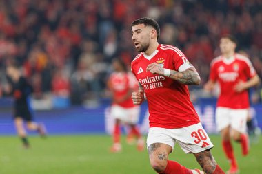 Nicolas Otamendi, SL Benfica ve FC Barcelona (Maciej Rogowski) takımları arasında oynanan 16 maçlık UEFA Şampiyonlar Ligi karşılaşmasında görüldü.