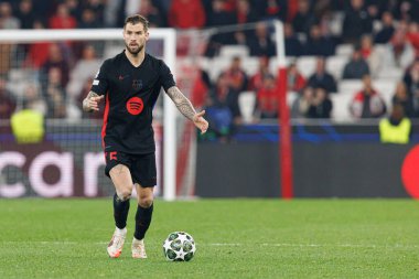 Inigo Martinez, SL Benfica ve FC Barcelona (Maciej Rogowski) takımları arasında oynanan 16 maçlık UEFA Şampiyonlar Ligi karşılaşmasında görüldü.