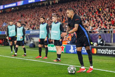 Raphinha, SL Benfica ve FC Barcelona (Maciej Rogowski) takımları arasında oynanan 16 maçlık UEFA Şampiyonlar Ligi karşılaşmasında görüldü.