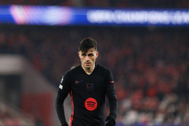 Pedri, SL Benfica ve FC Barcelona (Maciej Rogowski) takımları arasında oynanan 16 maçlık UEFA Şampiyonlar Ligi karşılaşmasında görüldü.