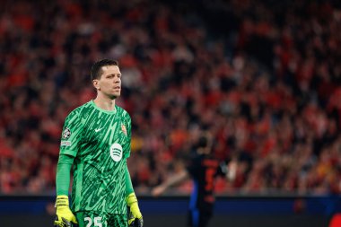 Wojciech Szczesny, SL Benfica ve FC Barcelona (Maciej Rogowski) takımları arasında oynanan 16 maçlık UEFA Şampiyonlar Ligi karşılaşmasında görüldü.