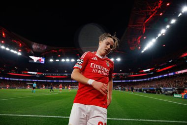 Andreas Schjelderup, SL Benfica ve FC Barcelona (Maciej Rogowski) takımları arasında oynanan 16.