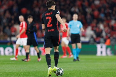 Pau Cubarsi, SL Benfica ve FC Barcelona (Maciej Rogowski) takımları arasında oynanan 16 maçlık UEFA Şampiyonlar Ligi karşılaşmasında görüldü.