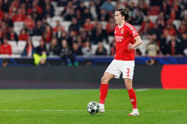 Alvaro Carreras, SL Benfica ve FC Barcelona (Maciej Rogowski) takımları arasında oynanan 16.