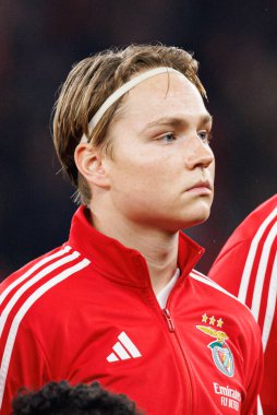 Andreas Schjelderup, SL Benfica ve FC Barcelona (Maciej Rogowski) takımları arasında oynanan 16.