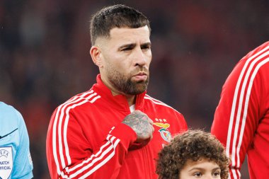 Nicolas Otamendi, SL Benfica ve FC Barcelona (Maciej Rogowski) takımları arasında oynanan 16 maçlık UEFA Şampiyonlar Ligi karşılaşmasında görüldü.