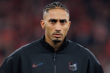 Raphinha, SL Benfica ve FC Barcelona (Maciej Rogowski) takımları arasında oynanan 16 maçlık UEFA Şampiyonlar Ligi karşılaşmasında görüldü.