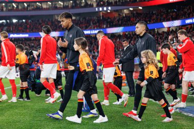 Lamine Yamal ve Raphinha, SL Benfica ve FC Barcelona (Maciej Rogowski) takımları arasında oynanan 16.