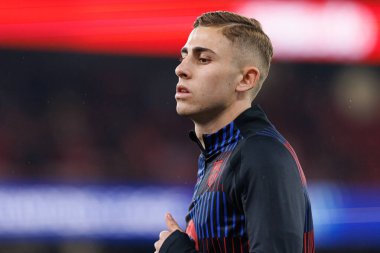 Fermin Lopez, SL Benfica ve FC Barcelona (Maciej Rogowski) takımları arasında oynanan 16 maçlık UEFA Şampiyonlar Ligi karşılaşmasında görüldü.