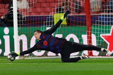 Wojciech Szczesny, SL Benfica ve FC Barcelona (Maciej Rogowski) takımları arasında oynanan 16 maçlık UEFA Şampiyonlar Ligi karşılaşmasında görüldü.