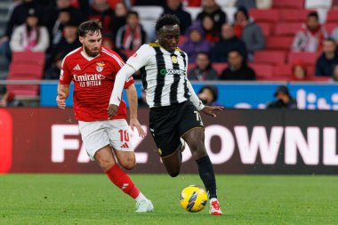 Orkun Kokcu ve Arvin Appiah Liga Portekiz maçı sırasında SL Benfica ve CD Nacional (Maciej Rogowski)