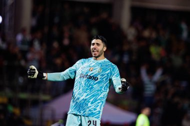 Rui Silva, Liga Portekiz maçı sırasında Estadio Belediyesi Rio Maior 'daki Casa Pia ve Sporting CP takımları arasında görüldü (Maciej Rogowski)