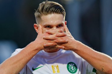 Viktor Gyokeres, Liga Portekiz maçında Casa Pia ve Estadio Municipal Rio Maior 'daki (Maciej Rogowski)